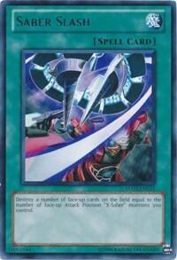Saber Slash - Turbo Pack: Booster Three (TU03) #TU03-EN011 - Rare YuGiOh Trading Card