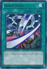 Saber Slash - Turbo Pack: Booster Three YuGiOh trading card