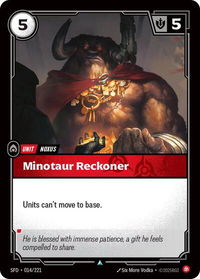 Minotaur Reckoner - Spiritforged (SFD) #014/221 - Uncommon Riftbound Trading Card
