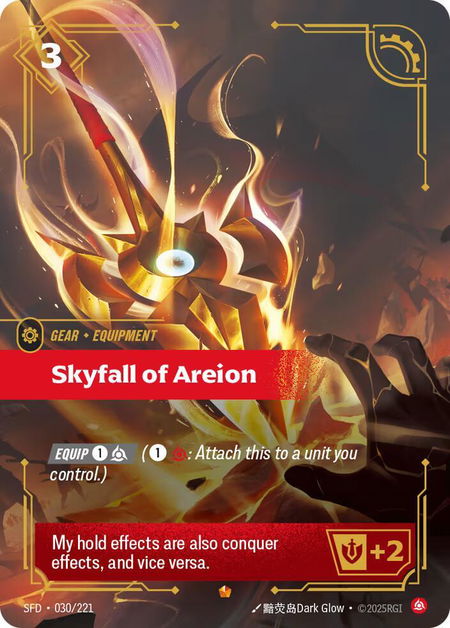 Skyfall of Areion - Spiritforged Riftbound trading card