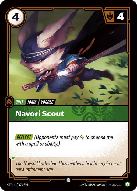 Navori Scout - Spiritforged Riftbound trading card