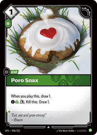 Poro Snax - Spiritforged (SFD) #046/221 - Uncommon Riftbound Trading Card
