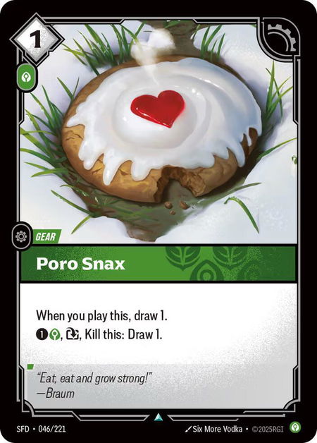 Poro Snax - Spiritforged Riftbound trading card