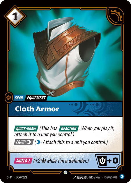 Cloth Armor - Spiritforged Riftbound trading card