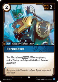 Forecaster - Spiritforged (SFD) #065/221 - Common Riftbound Trading Card