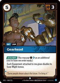 Gearhead - Spiritforged (SFD) #068/221 - Common Riftbound Trading Card