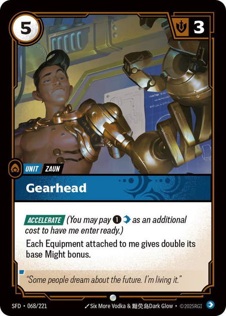 Gearhead - Spiritforged Riftbound trading card