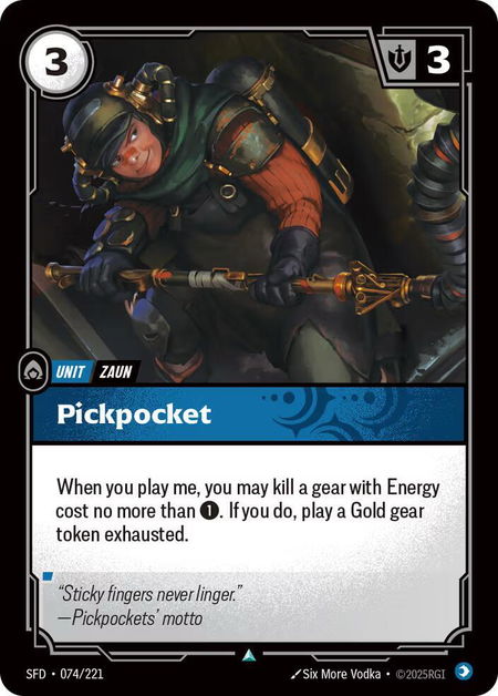 Pickpocket - Spiritforged Riftbound trading card