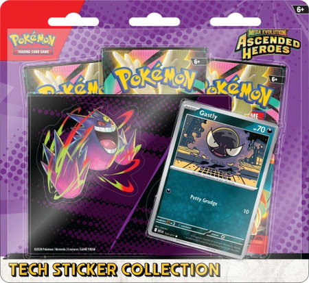 Mega Evolution: Ascended Heroes Tech Sticker Collection - Gastly - ME: Ascended Heroes Pokémon trading card