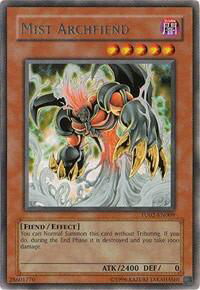 Mist Archfiend - Turbo Pack: Booster Two (TU02) #TU02-EN009 - Rare YuGiOh Trading Card