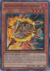 Gladiator Beast Laquari - Turbo Pack: Booster Five (TU05) #TU05-EN002 - Super Rare YuGiOh Trading Card