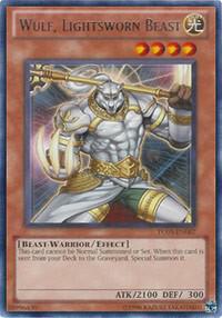 Wulf, Lightsworn Beast trading card from Turbo Pack: Booster Five Wulf, Lightsworn Beast - Turbo Pack: Booster Five YuGiOh trading card