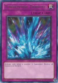 Torrential Tribute trading card from Turbo Pack: Booster Five Torrential Tribute - Turbo Pack: Booster Five YuGiOh trading card