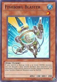 Fishborg Blaster - Turbo Pack: Booster Six (TU06) #TU06-EN004 - Super Rare YuGiOh Trading Card