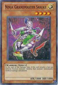 Ninja Grandmaster Sasuke - Turbo Pack: Booster Seven (TU07) #TU07-EN002 - Super Rare YuGiOh Trading Card