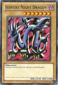 Serpent Night Dragon trading card from Turbo Pack: Booster Seven Serpent Night Dragon - Turbo Pack: Booster Seven YuGiOh trading card