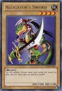 Alligator's Sword trading card from Turbo Pack: Booster Eight Alligator's Sword - Turbo Pack: Booster Eight YuGiOh trading card