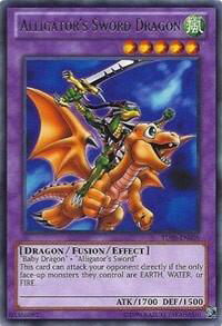Alligator's Sword Dragon - Turbo Pack: Booster Eight (TU08) #TU08-EN008 - Rare YuGiOh Trading Card