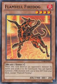 Flamvell Firedog - Turbo Pack: Booster Eight YuGiOh trading card