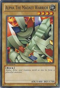 Alpha the Magnet Warrior trading card from Legendary Collection 3: Yugi's World Alpha the Magnet Warrior - Legendary Collection 3: Yugi's World YuGiOh trading card