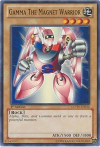 Gamma the Magnet Warrior trading card from Legendary Collection 3: Yugi's World Gamma the Magnet Warrior - Legendary Collection 3: Yugi's World YuGiOh trading card