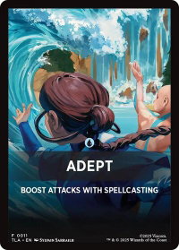Adept Theme Card - Avatar: The Last Airbender (TLA) #11 - Token Magic: The Gathering Trading Card