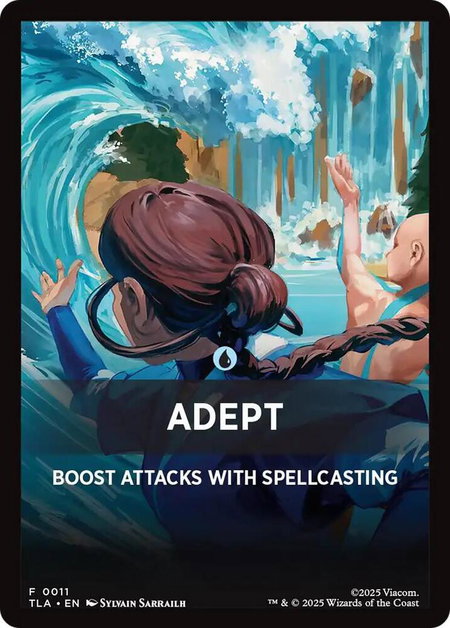 Adept Theme Card - Avatar: The Last Airbender Magic: The Gathering trading card