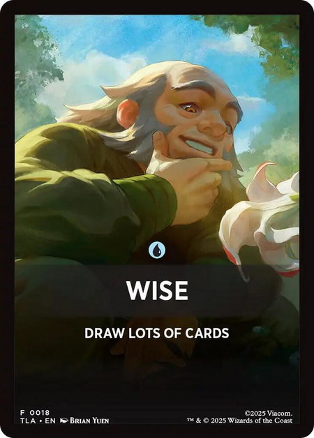 Wise Theme Card - Avatar: The Last Airbender Magic: The Gathering trading card