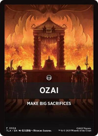 Ozai Theme Card - Avatar: The Last Airbender (TLA) #24 - Token Magic: The Gathering Trading Card