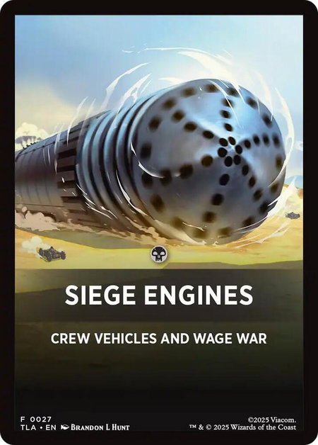 Siege Engines Theme Card - Avatar: The Last Airbender Magic: The Gathering trading card