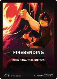 Firebending Theme Card (0029) - Avatar: The Last Airbender (TLA) #29 - Token Magic: The Gathering Trading Card