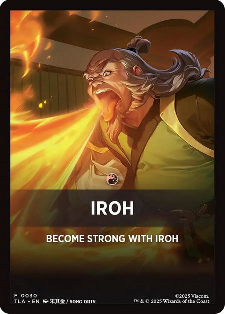 Iroh Theme Card - Avatar: The Last Airbender Magic: The Gathering trading card