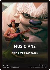 Musicians Theme Card - Avatar: The Last Airbender (TLA) #31 - Token Magic: The Gathering Trading Card