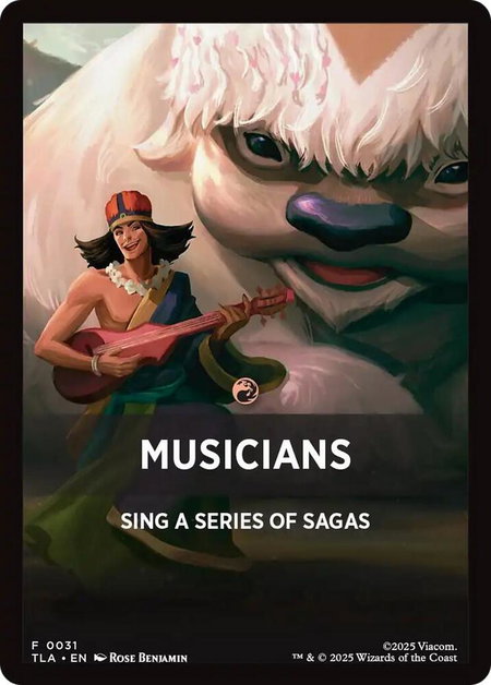 Musicians Theme Card - Avatar: The Last Airbender Magic: The Gathering trading card