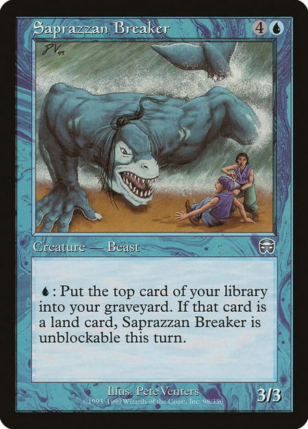 Saprazzan Breaker - Mercadian Masques Magic: The Gathering trading card