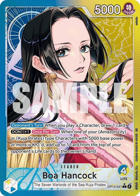 Boa Hancock - OP14-041 (Alternate Art) - The Azure Sea's Seven One Piece trading card