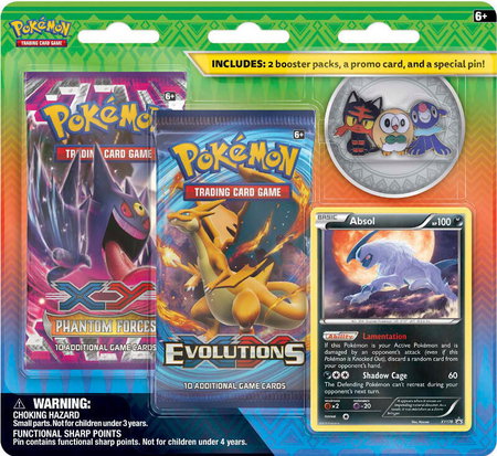 Alola Trio Pin Blister trading card from Miscellaneous Cards & Products Alola Trio Pin Blister - Miscellaneous Cards & Products Pokémon trading card