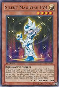 Silent Magician LV4 trading card from Legendary Collection 3: Yugi's World Silent Magician LV4 - Legendary Collection 3: Yugi's World YuGiOh trading card
