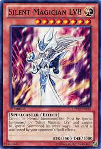 Silent Magician LV8 trading card from Legendary Collection 3: Yugi's World Silent Magician LV8 - Legendary Collection 3: Yugi's World YuGiOh trading card