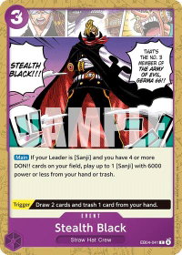 Stealth Black - The Azure Sea's Seven (OP14) #EB04-041 - Common One Piece Trading Card