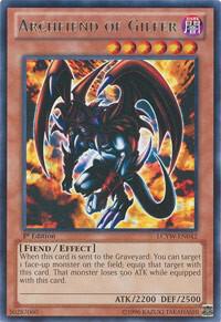 Archfiend of Gilfer trading card from Legendary Collection 3: Yugi's World Archfiend of Gilfer - Legendary Collection 3: Yugi's World YuGiOh trading card