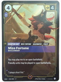 Miss Fortune - Buccaneer - Riftbound Organized Play Promotional Cards (OPP) #193/298 - Promo Riftbound Trading Card