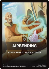 Airbending Theme Card - Avatar: The Last Airbender (TLA) #2 - Token Magic: The Gathering Trading Card