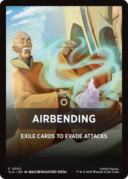 Airbending Theme Card - Avatar: The Last Airbender Magic: The Gathering trading card