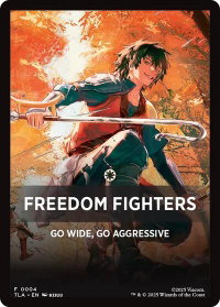 Freedom Fighters Theme Card - Avatar: The Last Airbender (TLA) #4 - Token Magic: The Gathering Trading Card