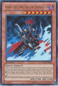 Gorz the Emissary of Darkness trading card from Legendary Collection 3: Yugi's World Gorz the Emissary of Darkness - Legendary Collection 3: Yugi's World YuGiOh trading card