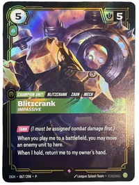 Blitzcrank - Impassive - Riftbound Organized Play Promotional Cards (OPP) #067/298 - Promo Riftbound Trading Card