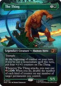The Thing (Borderless) - Commander: Marvel Super Heroes (MSC) #4 - Mythic Rare Magic: The Gathering Trading Card