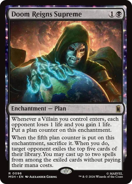 Doom Reigns Supreme - Marvel Super Heroes Magic: The Gathering trading card