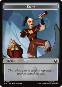 Copy (0001) // Clue (0016) Double-Sided Token - Avatar: The Last Airbender (TLA) #1 // 16 - Token Magic: The Gathering Trading Card